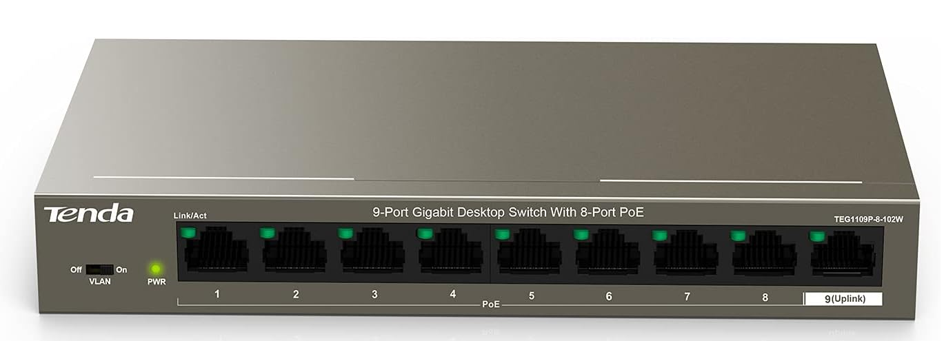 SWITCH 9P GIGABIT POE