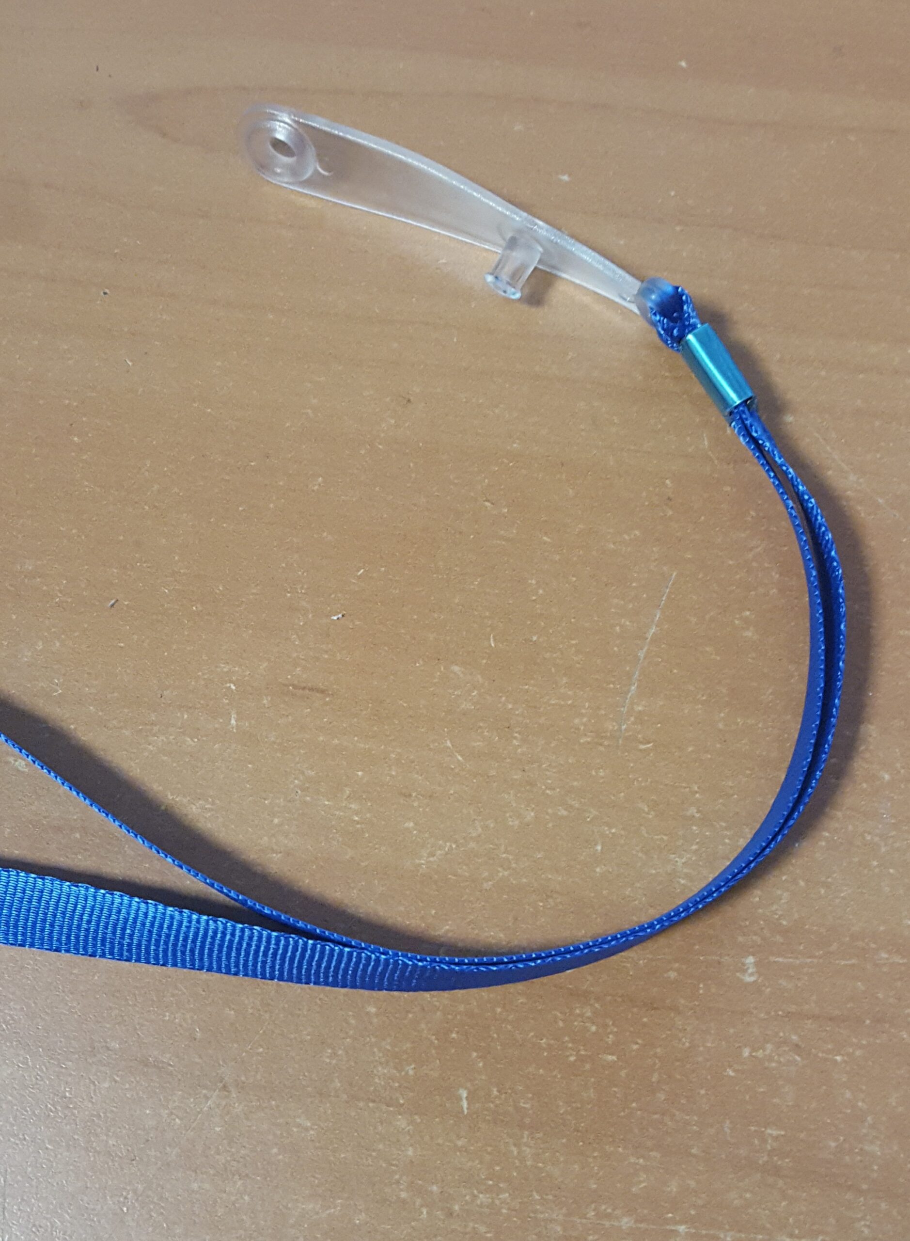 CORDONCINO 10MM BLU CLIP IN PLASTICA