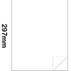 Etichette fogli A4 in PET ID-Laser in poliestere bianco opaco 105*148mm