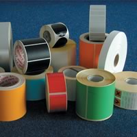 ETICHETTA 106X150MM CARTA PATINATA COLORE PANTONE 291 COLLANTE TYRE