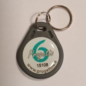 PORTACHIAVI TAG RFID GRIGIO 13.56 Mifare 1k originale NXP
