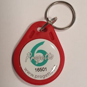 PORTACHIAVI TAG RFID ROSSO 13.56 Mifare 1k originale NXP